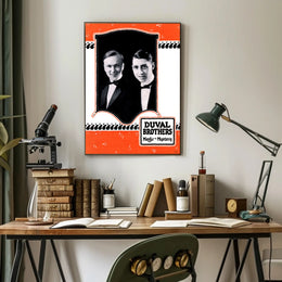 Duval Brothers Vintage Magic and Mystery Cultural Poster