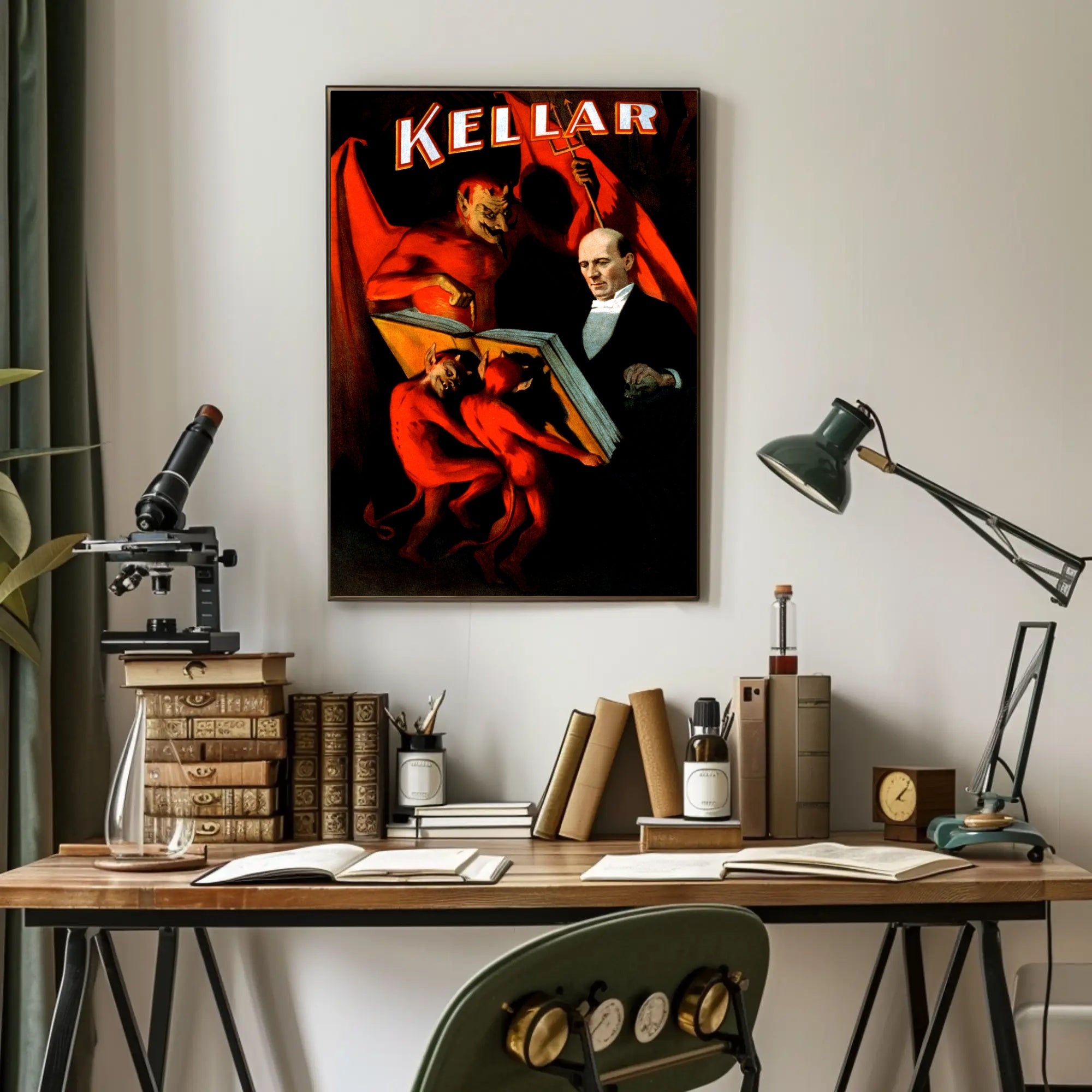 Kellar Magic Show Vintage Theatrical Poster