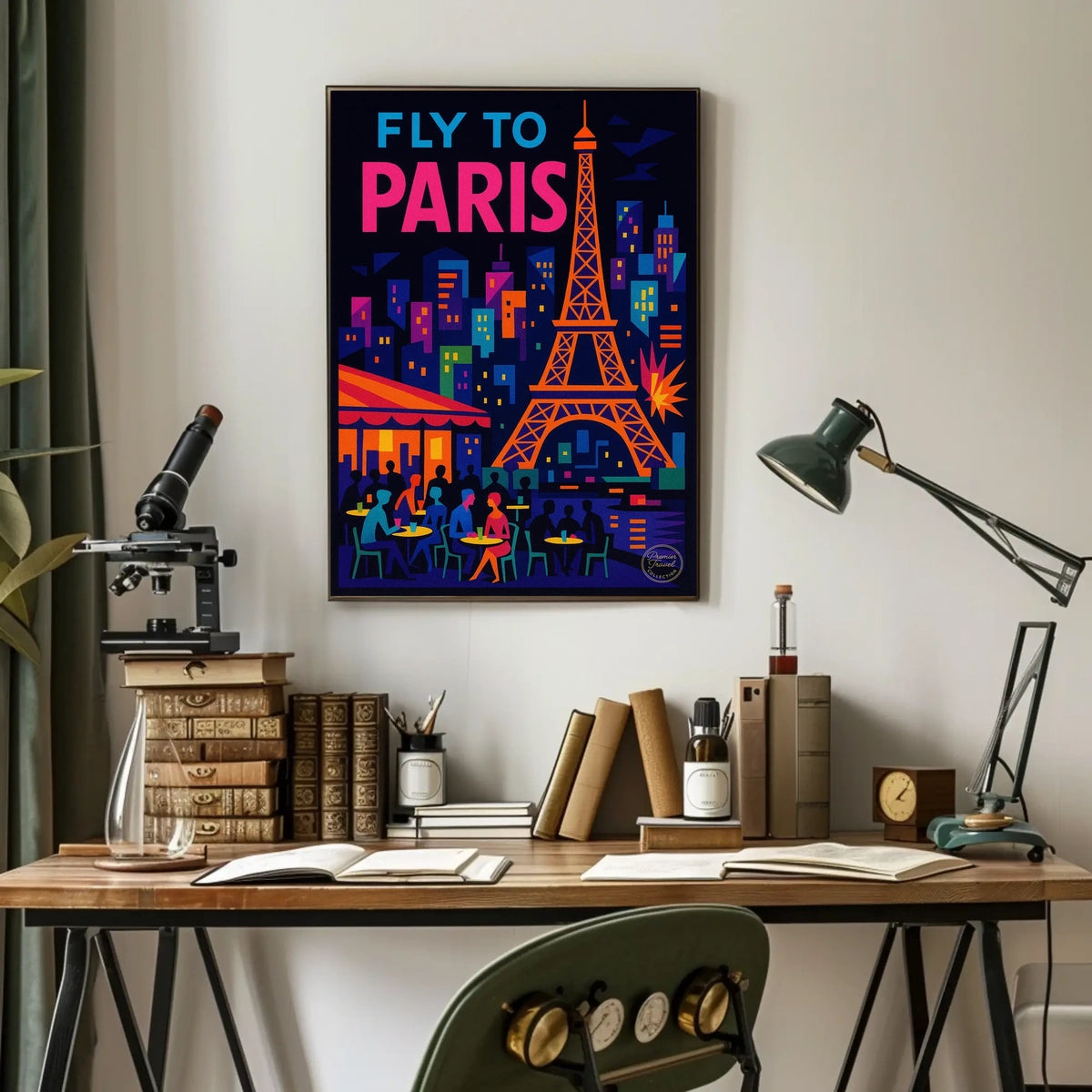 Fly to Paris Poster