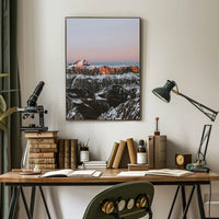 Majestic Sunrise Mountain Range National Park Poster