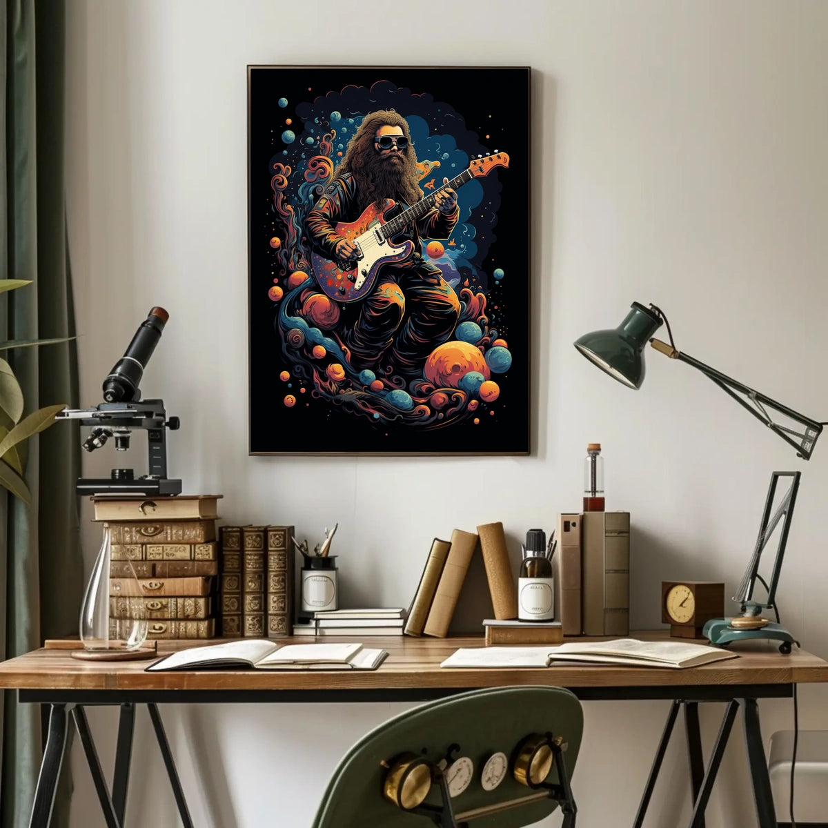 Cosmic Guitarist Poster