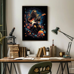 Cosmic Guitarist Poster