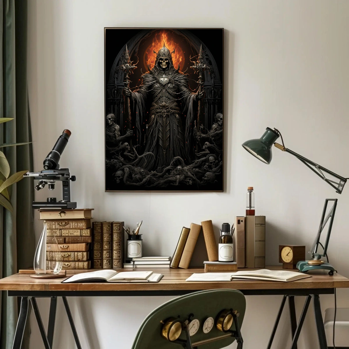 Dark Fantasy Sorcerer Gothic Art Poster Print