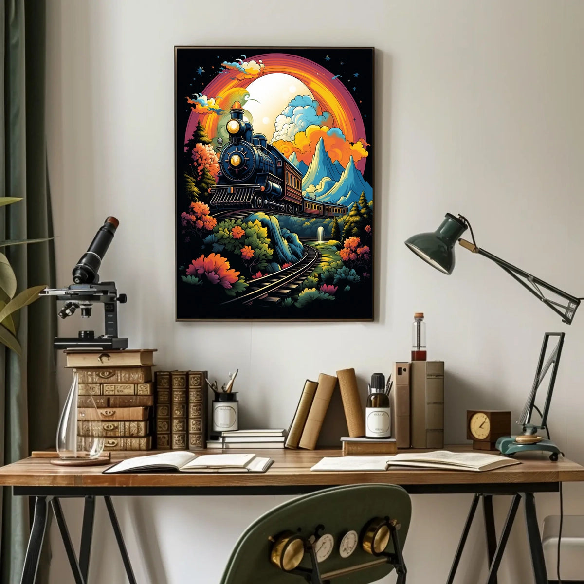 Journey Through A Vibrant Landscape Poster