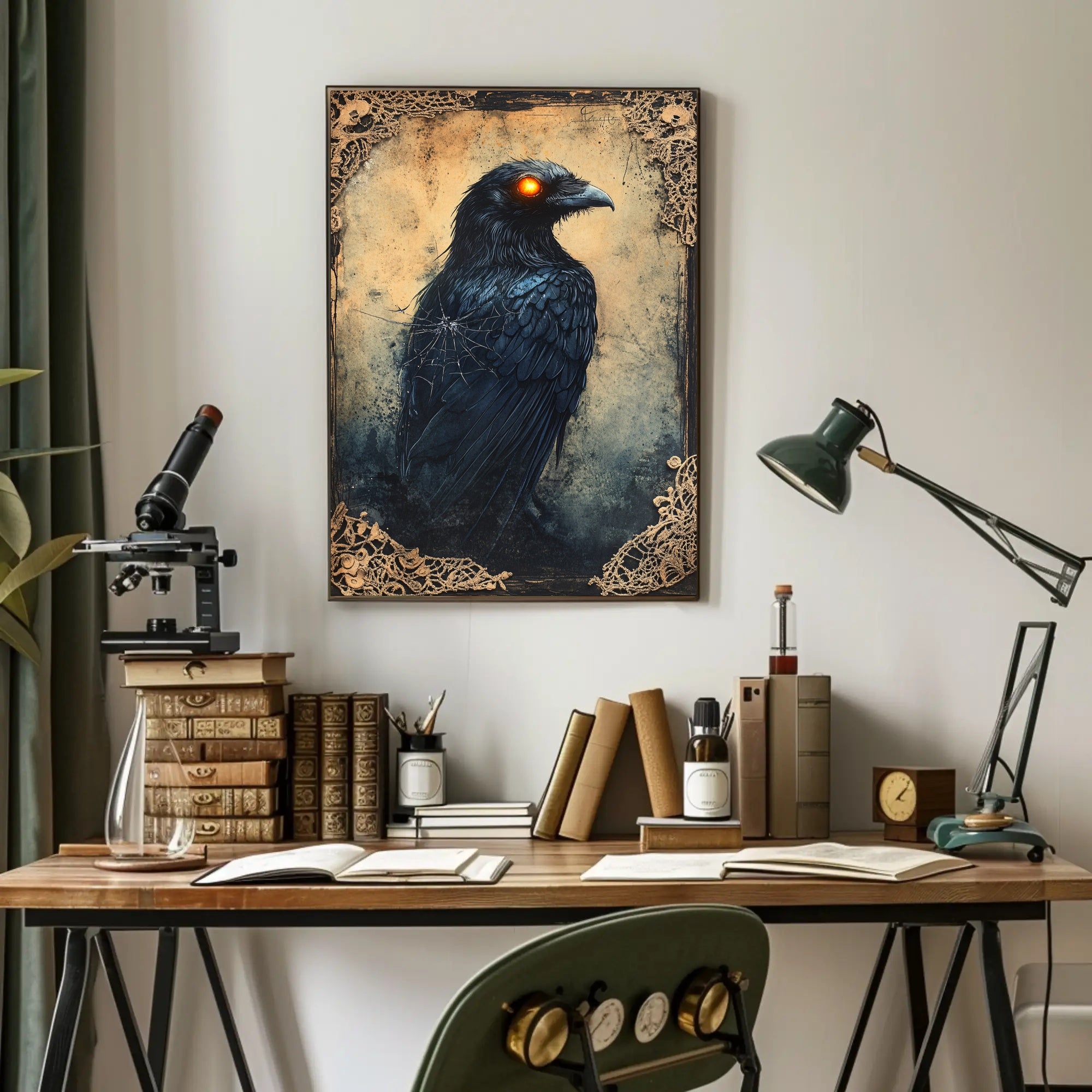 The Enigmatic Raven Poster
