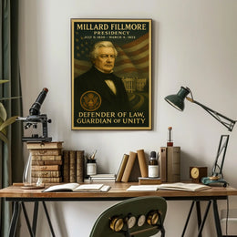 Millard Fillmore Defender of Law Historical Poster
