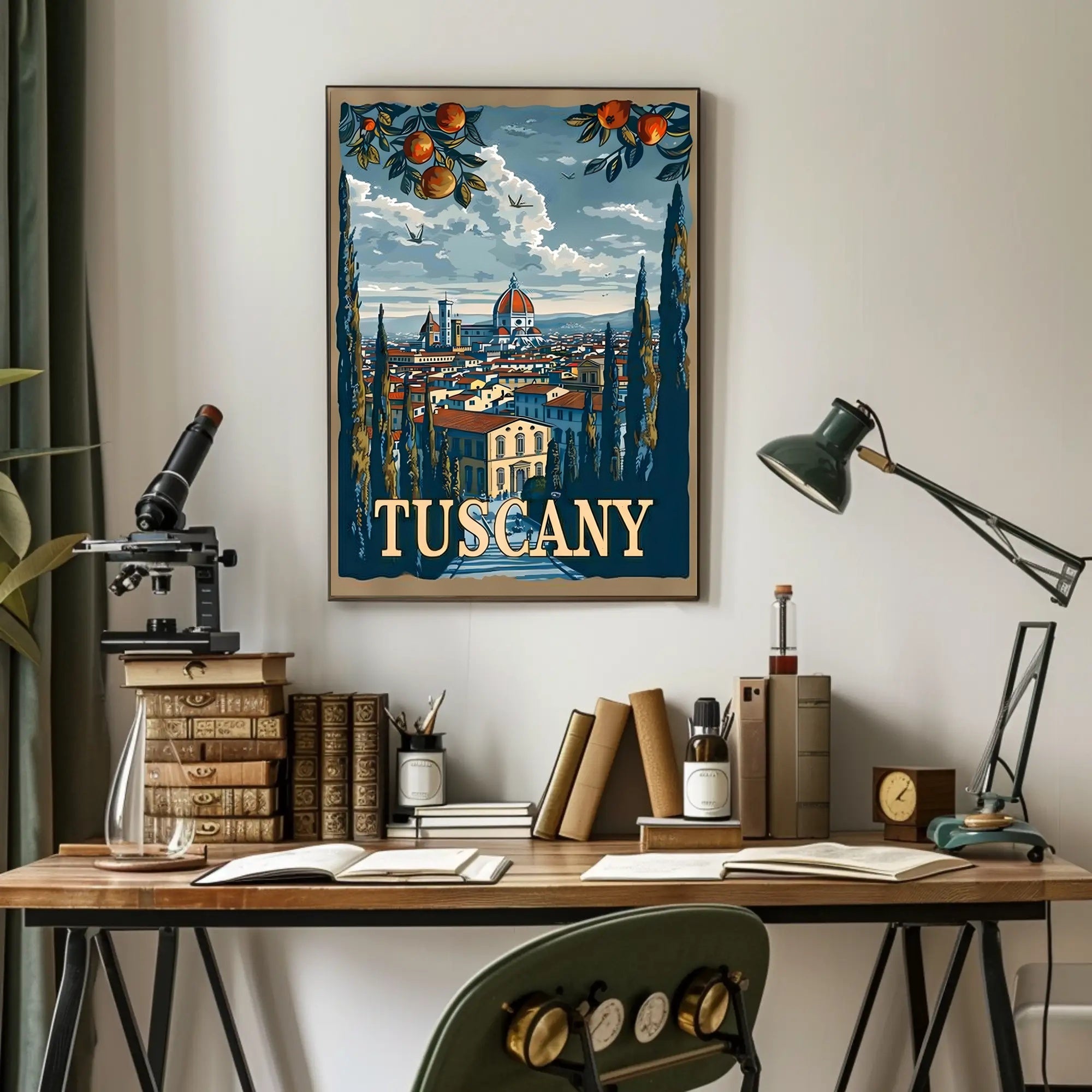Scenic Tuscany: A Panoramic View of Tradition and Nature Poster