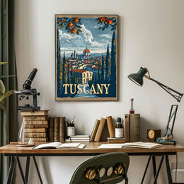 Scenic Tuscany: A Panoramic View of Tradition and Nature Poster