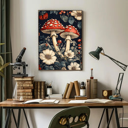 Enchanted Forest Mushrooms Wall Art Print