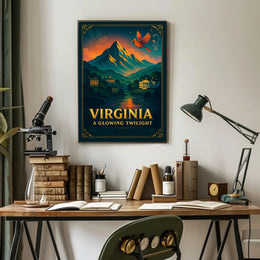 Virginia's Twilight Peace Travel Poster
