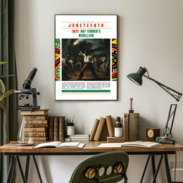 Nat Turner's Rebellion Infographic Historical Poster