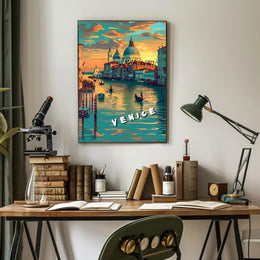 Venice at Sunset Poster