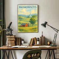 Scenic Massachusetts Landscape Poster