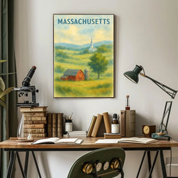 Scenic Massachusetts Landscape Poster