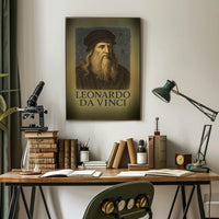 Leonardo da Vinci Renaissance Icon Poster PosterGoat