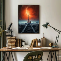 Journey To The Cosmic Tower Poster PosterGoat