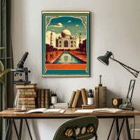 Vintage Taj Mahal Poster