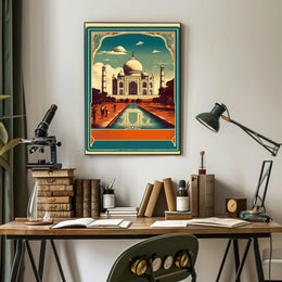 Vintage Taj Mahal Poster