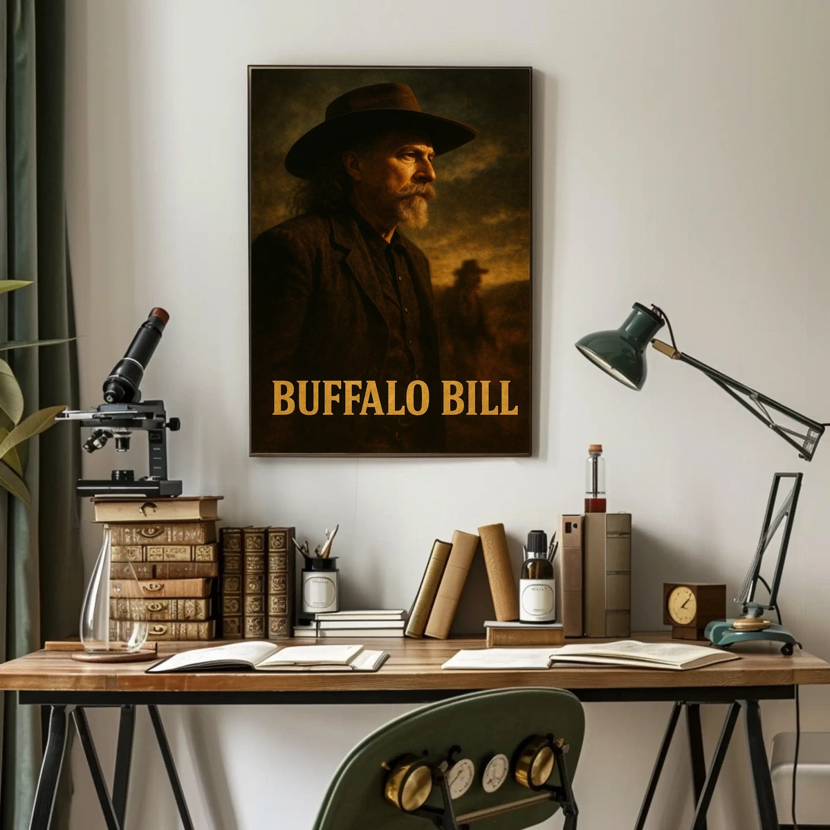 Buffalo Bill Iconic Western Cultural Heritage Poster
