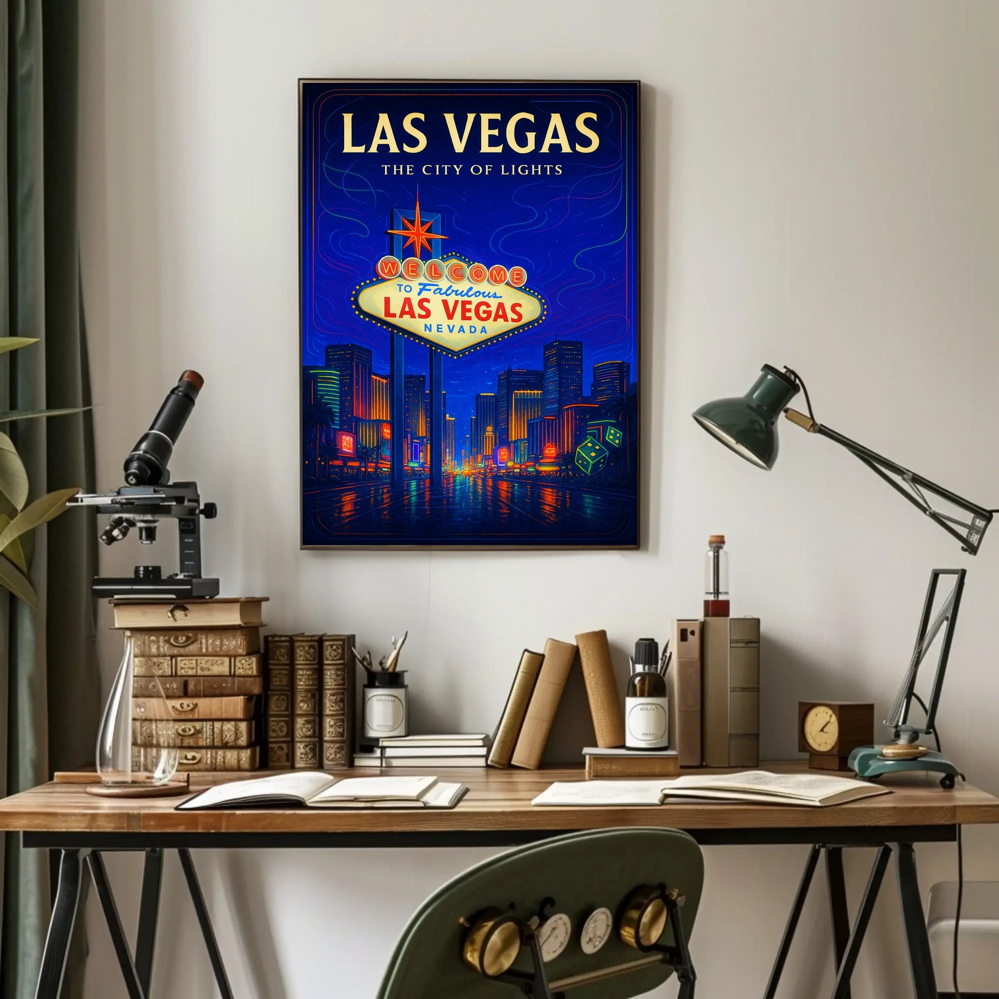 Las Vegas The City of Lights Poster