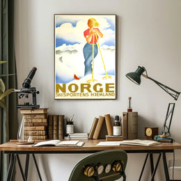 Norge Skisportens Hjemland Poster