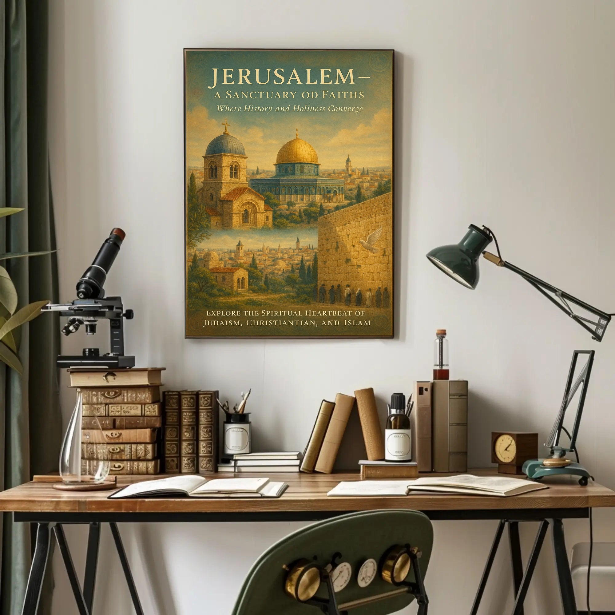 Jerusalem's Interfaith Harmony: A Cultural or Heritage Poster