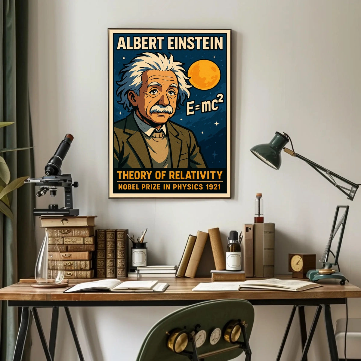 Albert Einstein Theory Of Relativity Poster