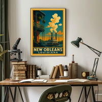 New Orleans Louisiana Charm Poster