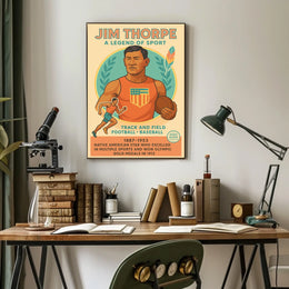 Jim Thorpe Iconic Sports Legend Jim Thorpe Poster