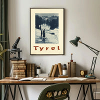 Tyrol Winter Landscape Vintage Travel Poster PosterGoat