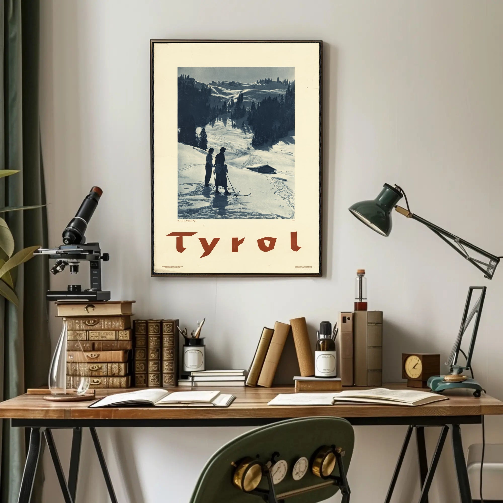 Tyrol Winter Landscape Vintage Travel Poster PosterGoat