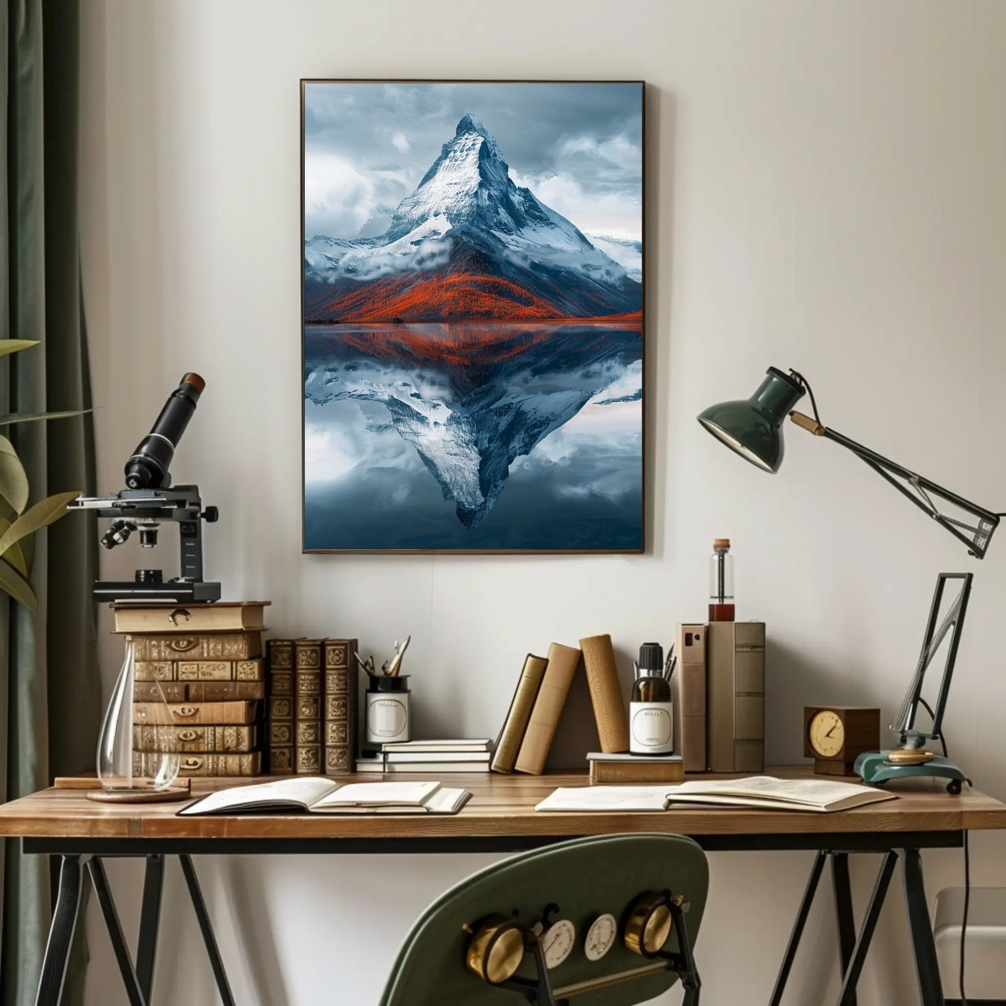 Alpine Majesty: Photorealistic National Park Poster PosterGoat