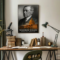 Woodrow Wilson 28th President of the United States Reflections Poster