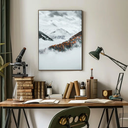 Majestic Autumn Mountain Landscape Poster Print