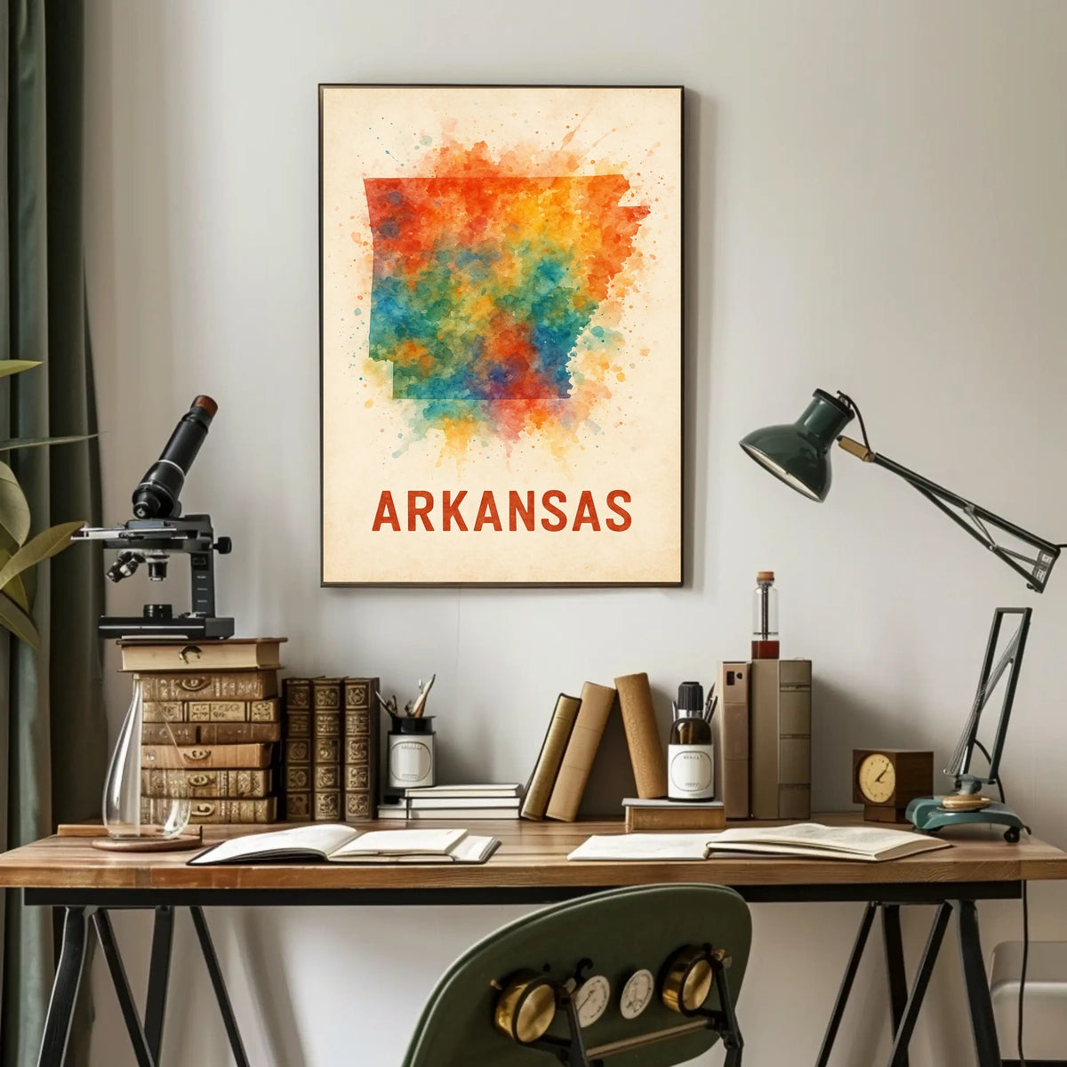 Arkansas State Art Poster