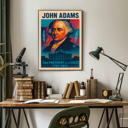 John Adams 2nd President Poster