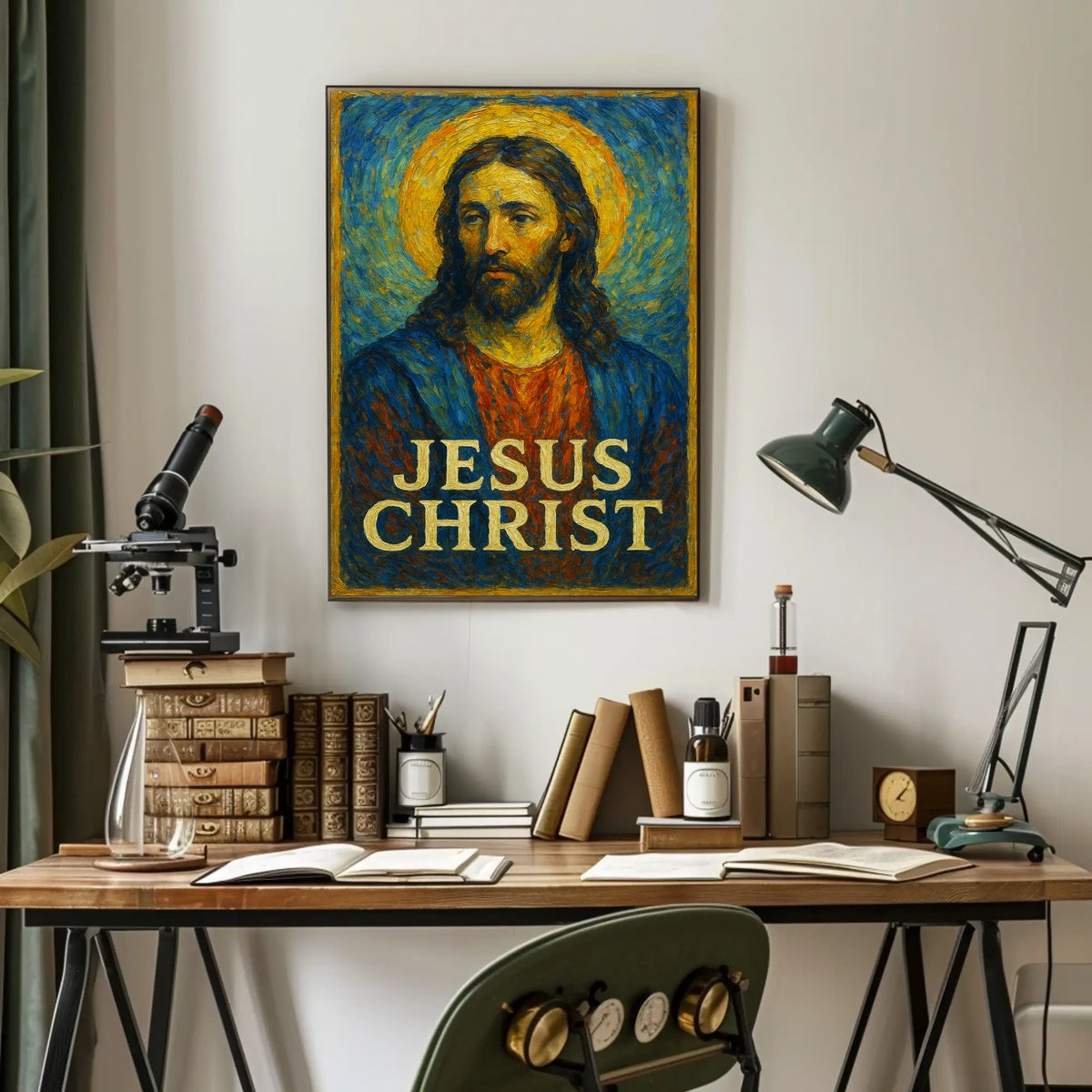 Jesus Christ Iconic Representation Poster