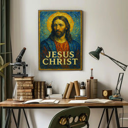 Jesus Christ Iconic Representation Poster