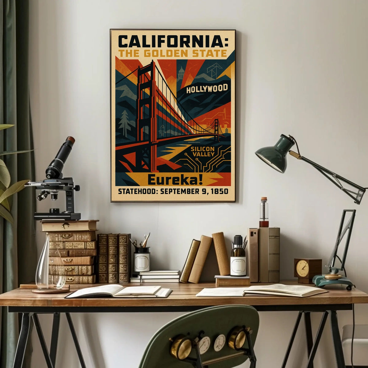 California The Golden State Poster