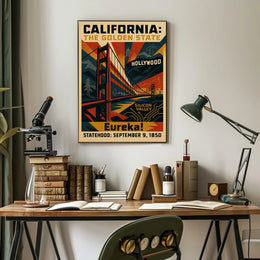 California The Golden State Poster
