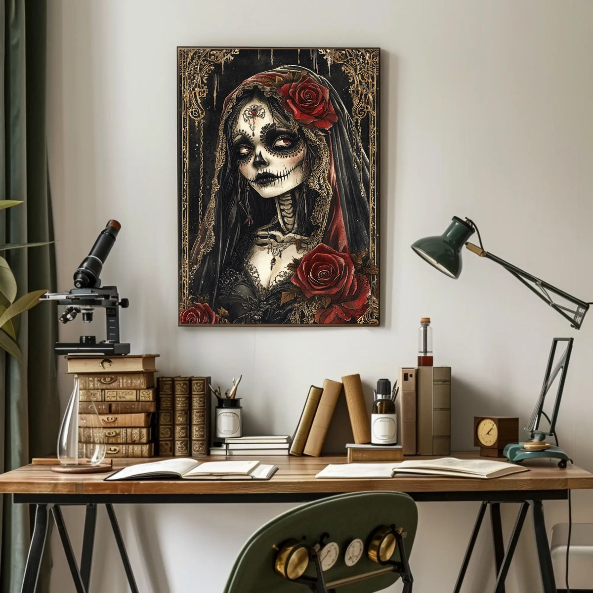 La Catrina Día de los Muertos Cultural Heritage Poster