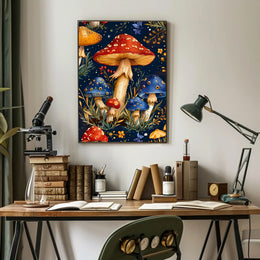 Enchanted Mushroom Forest Fantasy or Mythology Poster