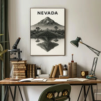 Nevada Landscape Reflection Poster