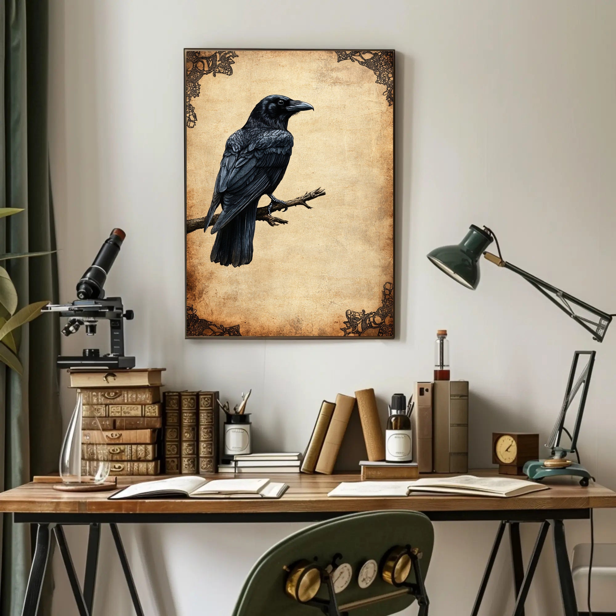 The Watchful Raven Poster
