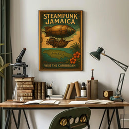 Steampunk Jamaica Adventure Poster
