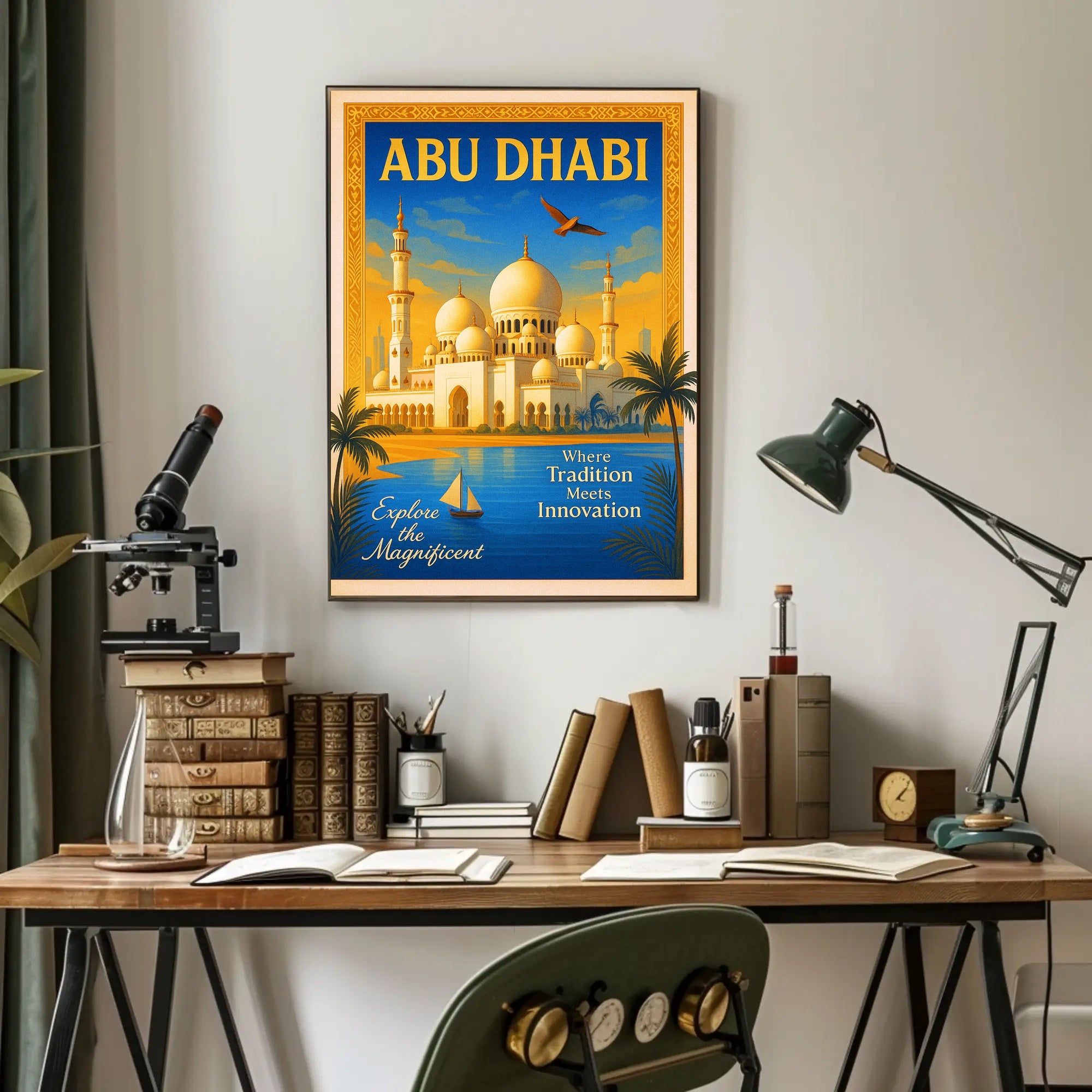 Discover Abu Dhabi Poster PosterGoat