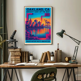 Oakland Bright Side Of The Bay Poster