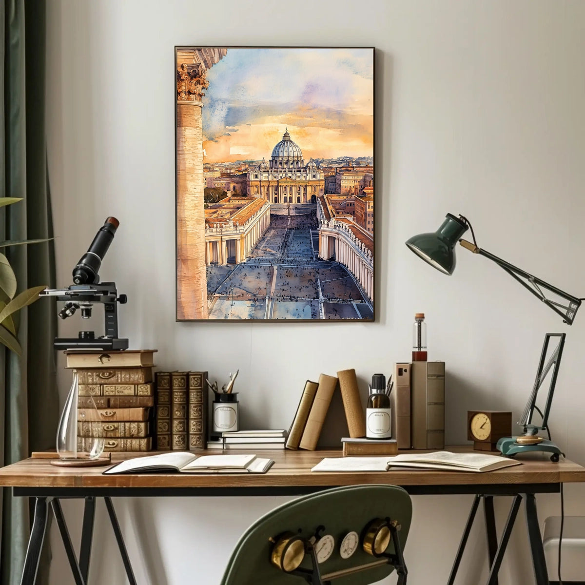 Vatican City St Peters Basilica View From Square Poster