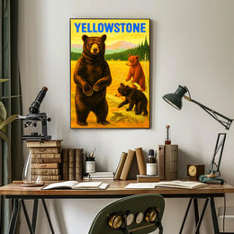 Yellowstone Bears Poster PosterGoat