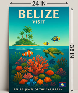 Explore Belize Poster PosterGoat